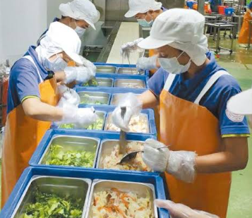 團膳配膳管理系統：菜單份數到各供餐點的分配與調整